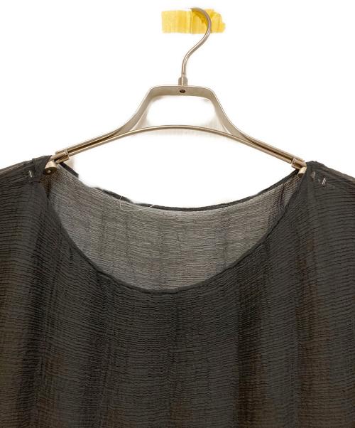 me ISSEY MIYAKE（ミーイッセイ ミヤケ）me ISSEY MIYAKE (ミーイッセイ ミヤケ) アシンメトリーロングワンピース ブラック サイズ:表記なしの古着・服飾アイテム