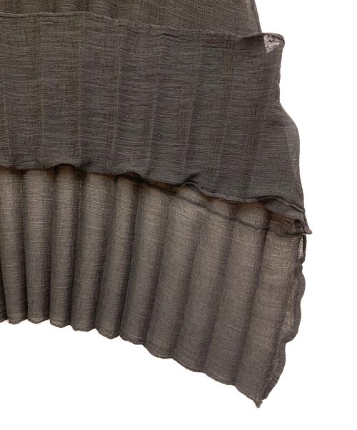 me ISSEY MIYAKE（ミーイッセイ ミヤケ）me ISSEY MIYAKE (ミーイッセイ ミヤケ) アシンメトリーロングワンピース ブラック サイズ:表記なしの古着・服飾アイテム