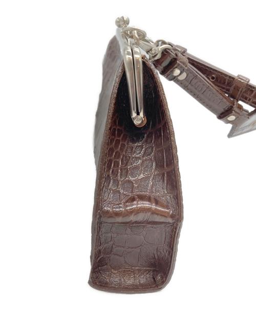 BIGOTRE（ビゴター）BIGOTRE (ビゴター) がま口ショルダーバッグ ブラウンの古着・服飾アイテム