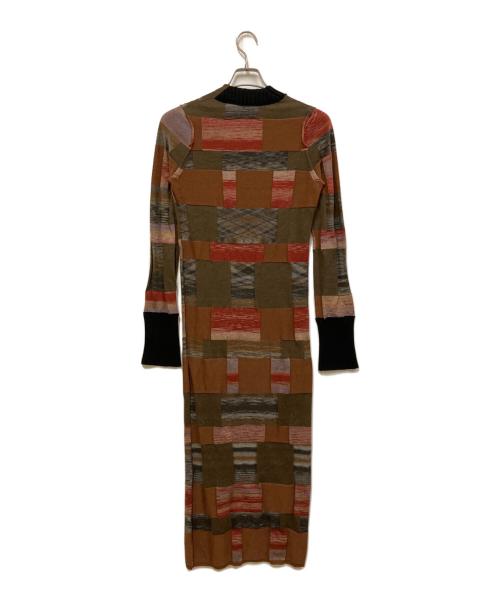 PERVERZE（パーバーズ）PERVERZE (パーバーズ) Plating Skin Kint Dress ブラウン サイズ:Fの古着・服飾アイテム