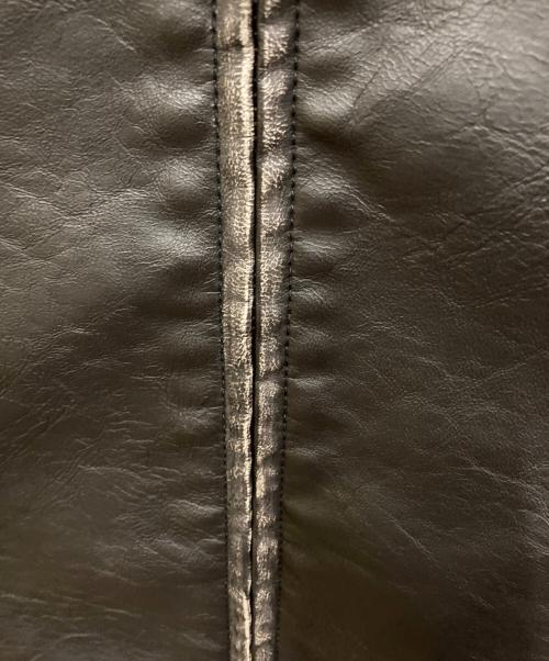 ZARA（ザラ）ZARA (ザラ) グラデーション フェイクレザー ジャケット ダークブラウン サイズ:SIZE Lの古着・服飾アイテム