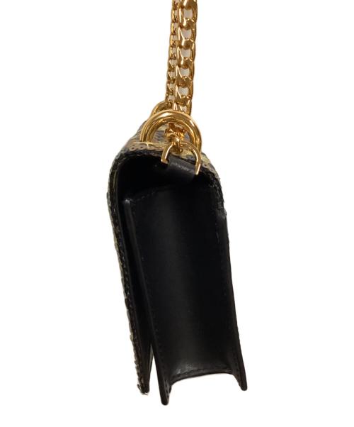 MARC JACOBS（マークジェイコブス）MARC JACOBS (マークジェイコブス) ダブルテイクレオパード スパンコール ブラック×ゴールド サイズ:表記なしの古着・服飾アイテム