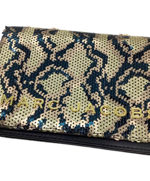 MARC JACOBS（マークジェイコブス）MARC JACOBS (マークジェイコブス) ダブルテイクレオパード スパンコール ブラック×ゴールド サイズ:表記なしの古着・服飾アイテム