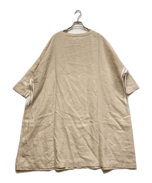 BEARDSLEY（ビアズリー）BEARDSLEY (ビアズリー) ニットコンビワンピース ベージュ サイズ:Freeの古着・服飾アイテム