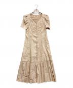 HER LIP TOハーリップトゥ）の古着「リネン混ワンピース」｜ベージュ