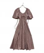 HER LIP TOハーリップトゥ）の古着「All Day Long Pleated Dress」｜ピンク