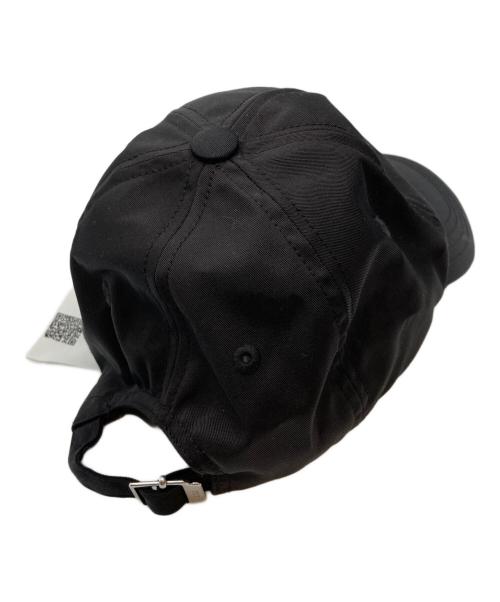 ami（アミ）ami (アミ) ナイロン＆コットン テクニカルツイル キャップ ブラックの古着・服飾アイテム