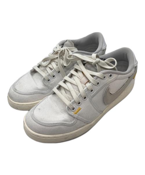 NIKE（ナイキ）NIKE (ナイキ) Air Jordan 1 Low KO ホワイト×グレー サイズ:27.5の古着・服飾アイテム