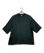 blurhms ROOTSTOCK×JOURNAL STANDARDブラームスルーツストック×ジャーナルスタンダード）の古着「88/12 フットボールTシャツ」｜ブラック