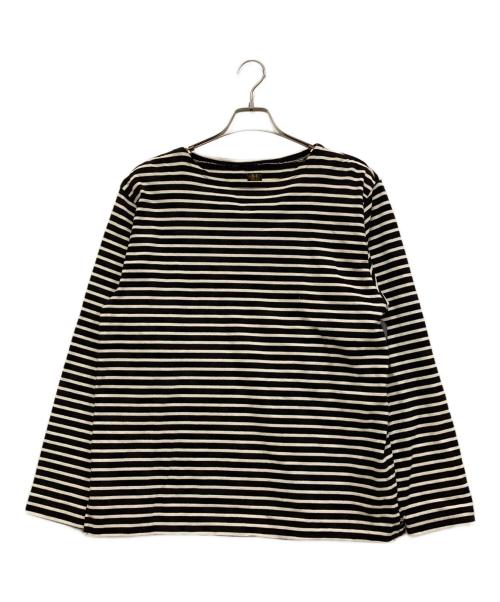 BATONER（バトナ―）BATONER (バトナ―) バスクシャツ ホワイト×ブラック サイズ:2の古着・服飾アイテム