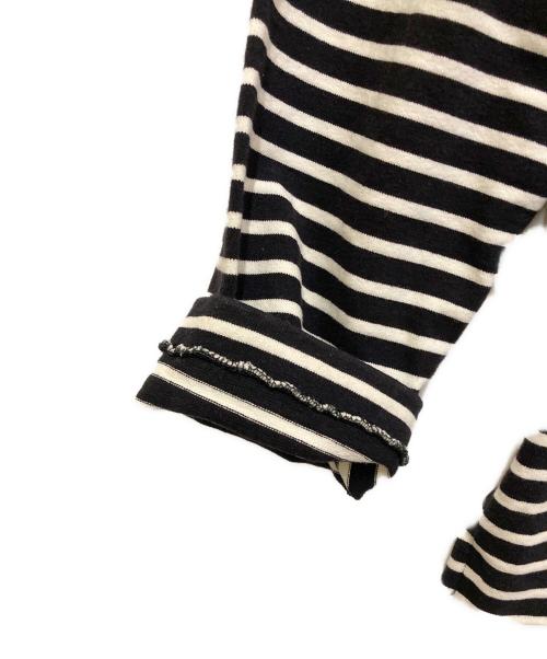 BATONER（バトナ―）BATONER (バトナ―) バスクシャツ ホワイト×ブラック サイズ:2の古着・服飾アイテム