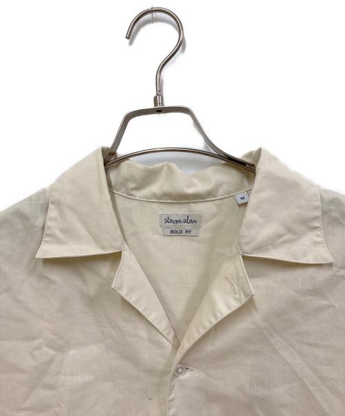 STEVEN ALAN（スティーブンアラン）STEVEN ALAN (スティーブンアラン) PE/LNN POPLIN CAMP COLLAR SHIRT-BOLD ベージュ サイズ:Mの古着・服飾アイテム