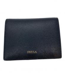 FURLA（フルラ）の古着「2つ折り財布」｜ブラック×ベージュ