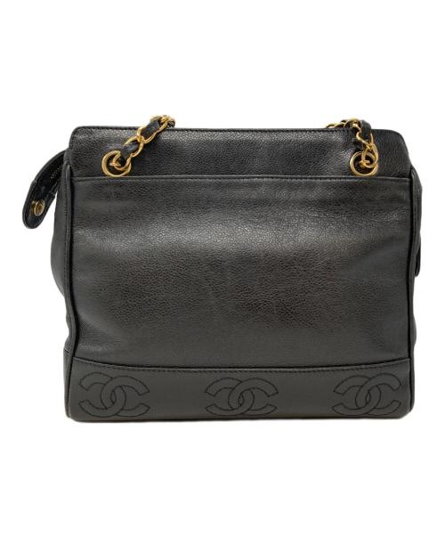 CHANEL（シャネル）CHANEL (シャネル) トリプルココ ショルダーバック ブラックの古着・服飾アイテム