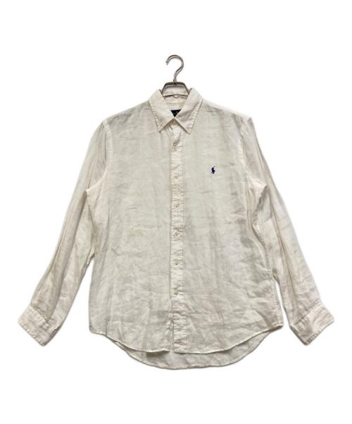 RALPH LAUREN（ラルフローレン）RALPH LAUREN (ラルフローレン) リネンシャツ ホワイト サイズ:Mの古着・服飾アイテム