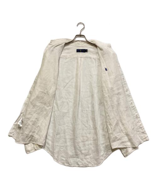 RALPH LAUREN（ラルフローレン）RALPH LAUREN (ラルフローレン) リネンシャツ ホワイト サイズ:Mの古着・服飾アイテム