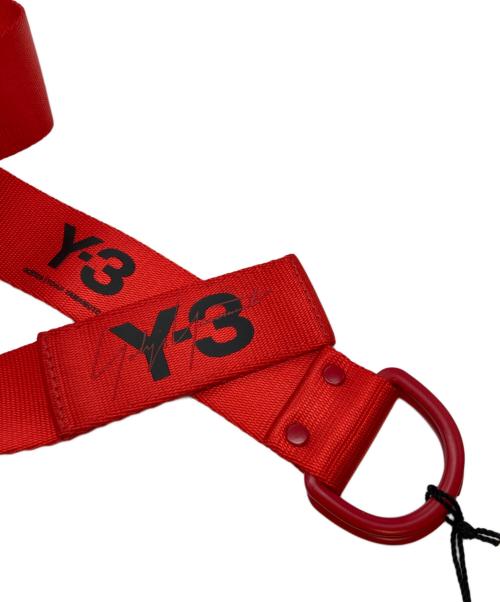 Y-3（ワイスリー）Y-3 (ワイスリー) ロゴベルト レッド サイズ:Lの古着・服飾アイテム