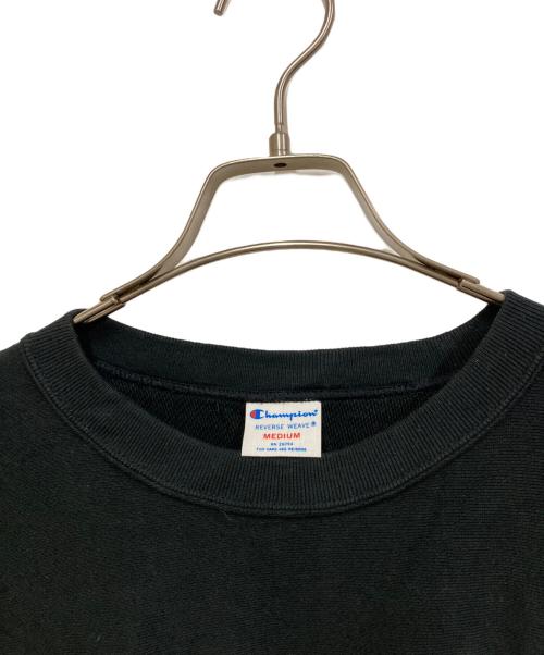 Champion REVERSE WEAVE（チャンピオン リバース ウィーブ）Champion REVERSE WEAVE (チャンピオン リバース ウィーブ) プリントスウェット ブラック サイズ:Mの古着・服飾アイテム