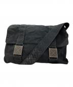 BOTTEGA VENETAボッテガベネタ）の古着「90s archive messenger bag」｜ブラック