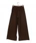 FRAMeWORK (フレームワーク) クールタッチナイロンジャージーレイヤードパンツ ブラウン サイズ:38：6000円
