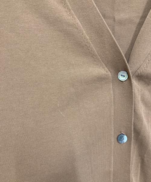 SLOBE IENA（スローブ イエナ）SLOBE IENA (スローブ イエナ) アイスコットンVネックカーディガン ブラウン サイズ:FREEの古着・服飾アイテム