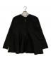 CADUNE（カデュネ）の古着「ペプラムZIPカーデ」｜ブラック