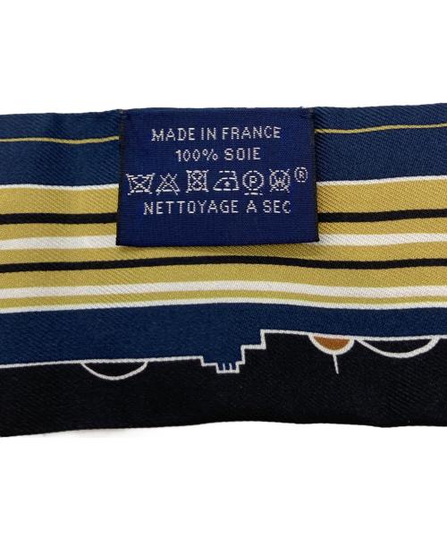 HERMES（エルメス）HERMES (エルメス) ツィリー　Les Chiens Parisiens パリジャンの犬 　 ネイビーの古着・服飾アイテム