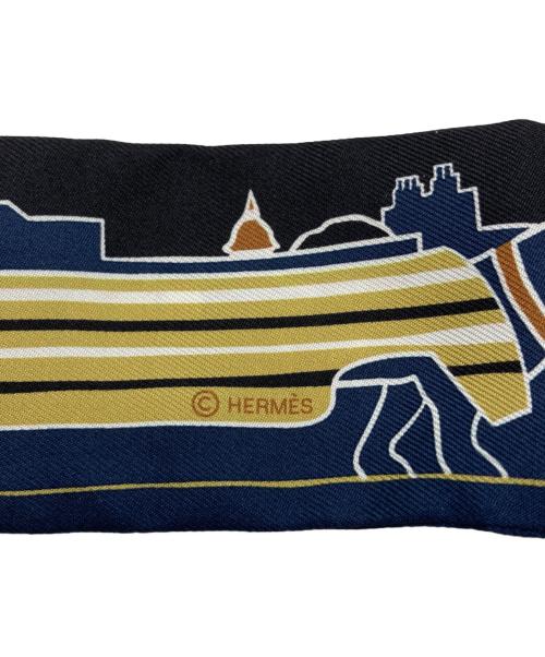 HERMES（エルメス）HERMES (エルメス) ツィリー　Les Chiens Parisiens パリジャンの犬 　 ネイビーの古着・服飾アイテム