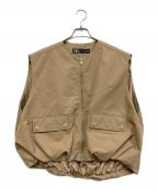 ZARAザラ）の古着「オーバーサイズボリュームベスト」｜ベージュ