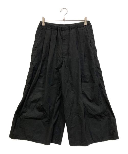 LAD MUSICIAN（ラッドミュージシャン）LAD MUSICIAN (ラッドミュージシャン) 2TUCK WIDE CROPPED PANTS ブラック サイズ:SIZE 42の古着・服飾アイテム