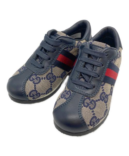 GUCCI（グッチ）GUCCI (グッチ) GGキャンバススニーカー ベージュ サイズ:14.5の古着・服飾アイテム