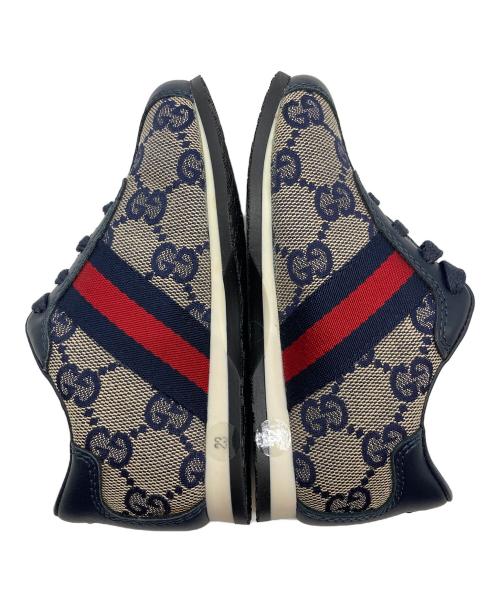 GUCCI（グッチ）GUCCI (グッチ) GGキャンバススニーカー ベージュ サイズ:14.5の古着・服飾アイテム
