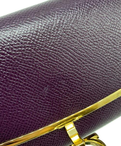 Salvatore Ferragamo（サルヴァトーレ フェラガモ）Salvatore Ferragamo (サルヴァトーレ フェラガモ) ガンチーニ長財布 パープル サイズ:表記なしの古着・服飾アイテム