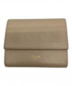 CELINEセリーヌ）の古着「スモールトリフォールドウォレット」｜ベージュ