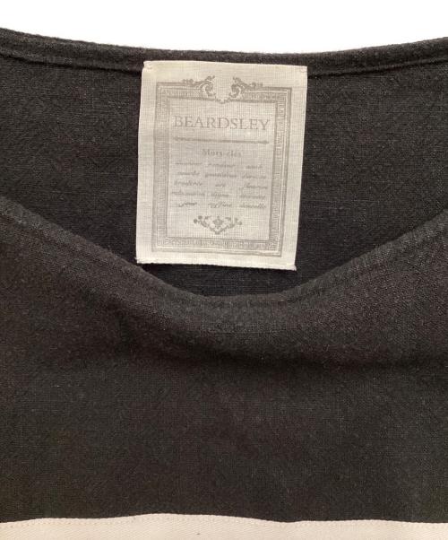 BEARDSLEY（ビアズリー）BEARDSLEY (ビアズリー) ボーダーフレンチブラウス ネイビー サイズ:SIZE Freeの古着・服飾アイテム