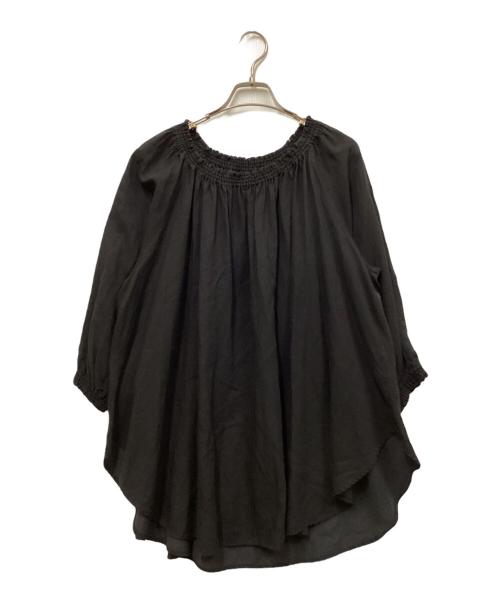 BEARDSLEY（ビアズリー）BEARDSLEY (ビアズリー) ギャザーブラウス ブラック サイズ:SIZE Freeの古着・服飾アイテム