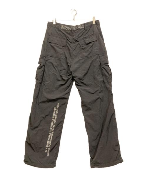 WIND AND SEA（ウィンダンシー）WIND AND SEA (ウィンダンシー) ロゴプリントカーゴパンツ ブラック サイズ:XLの古着・服飾アイテム