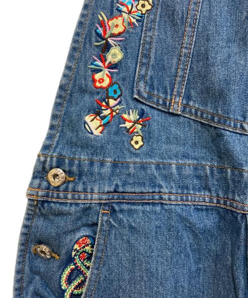 DIESEL（ディーゼル）DIESEL (ディーゼル) 刺繍デニムオール ブルー サイズ:M 未使用品の古着・服飾アイテム