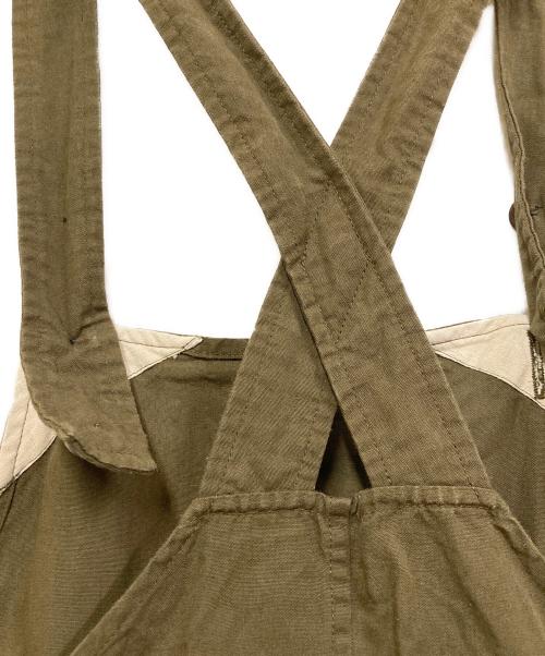 YAECA（ヤエカ）YAECA (ヤエカ) コットンラミーサロペット グリーン サイズ:Sの古着・服飾アイテム