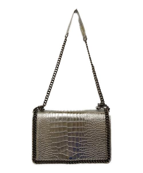 MODE FOURRURE（モードフルーレ）MODE FOURRURE (モードフルーレ) チェーンレザーバッグ シルバーの古着・服飾アイテム