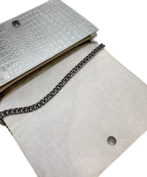 MODE FOURRURE（モードフルーレ）MODE FOURRURE (モードフルーレ) チェーンレザーバッグ シルバーの古着・服飾アイテム