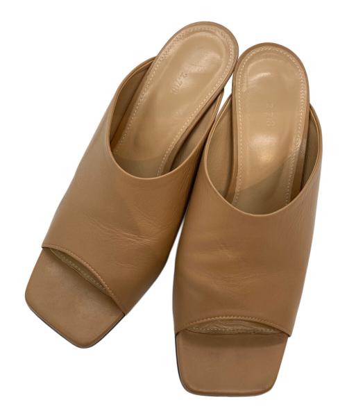 2.718（ニーテンナナイチハチ）2.718 (ニーテンナナイチハチ) フレンチヒールミュール ベージュ サイズ:SIZE 36の古着・服飾アイテム