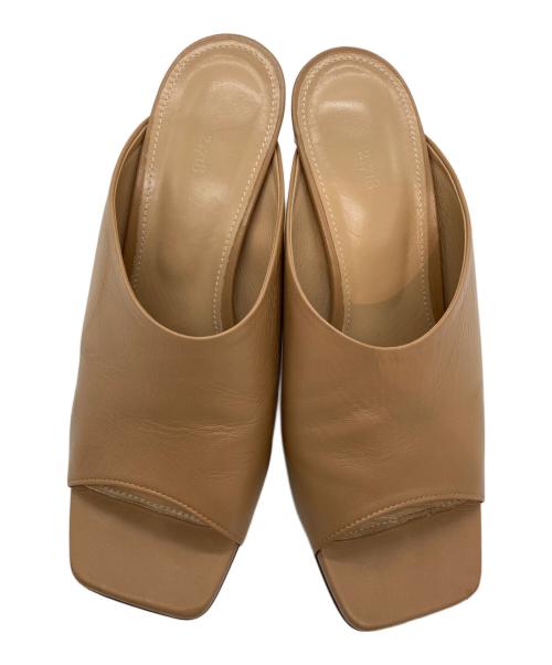 2.718（ニーテンナナイチハチ）2.718 (ニーテンナナイチハチ) フレンチヒールミュール ベージュ サイズ:SIZE 36の古着・服飾アイテム