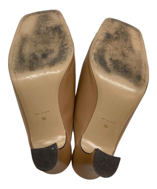 2.718（ニーテンナナイチハチ）2.718 (ニーテンナナイチハチ) フレンチヒールミュール ベージュ サイズ:SIZE 36の古着・服飾アイテム