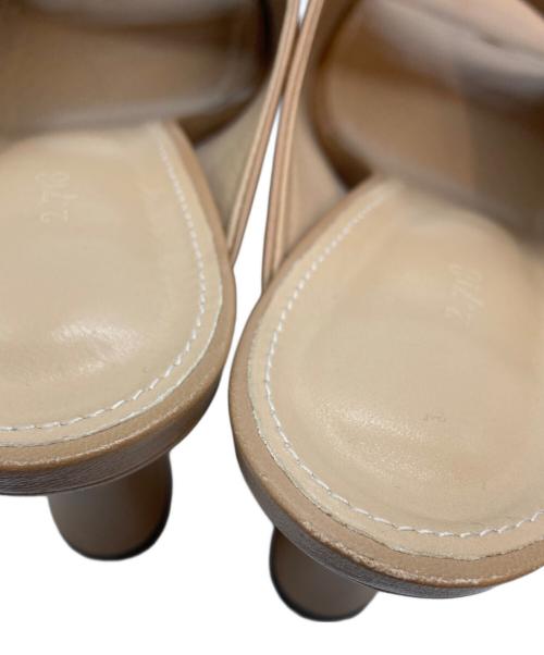 2.718（ニーテンナナイチハチ）2.718 (ニーテンナナイチハチ) フレンチヒールミュール ベージュ サイズ:SIZE 36の古着・服飾アイテム