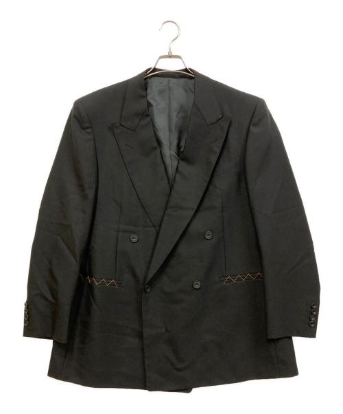 Burberry's（バーバリー）Burberry's (バーバリーズ) デザインダブルジャケット ブラック サイズ:表記なしの古着・服飾アイテム