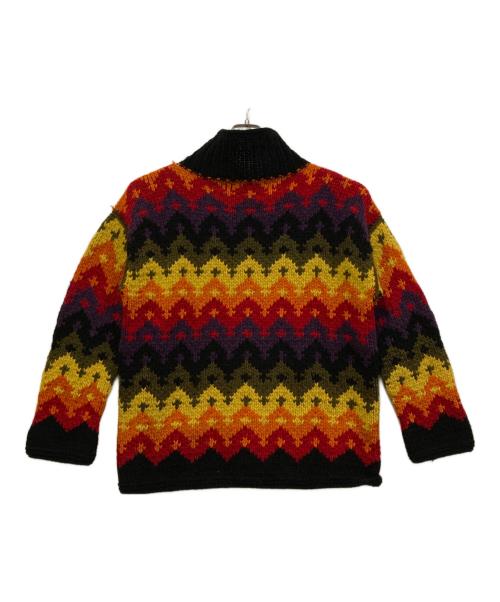 NATIVE AMERICAN（ネイティブアメリカン）NATIVE AMERICAN (ネイティブアメリカン) カウチンニットカーディガン ブラック サイズ:不明の古着・服飾アイテム