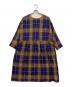 IN NATURAL (イン ナチュラル) 前後2WAYチェックシャツワンピース ブルー×ブラウン サイズ:SIZE Free 未使用品：5000円