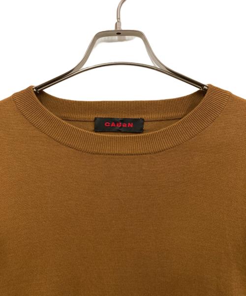 CABAN（キャバン）CABaN (キャバン) クルーネックニット ブラウン サイズ:SIZE Mの古着・服飾アイテム