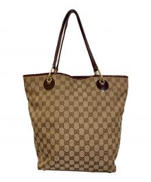 GUCCI（グッチ）の古着「GGキャンバストートバッグ」｜ベージュ